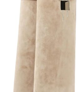 keleimusi Women's Knee High Suede Fold Over Boots for Women Pointy Pull-on Covered Wedge Heel PadLock Knee Shark Boots Wide Calf Sexy Tall Booties Party Shoes