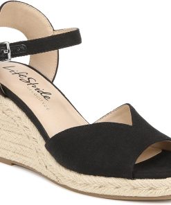 LifeStride womens Tess Wedge Espadrille SandalsEspadrille Wedge Sandal